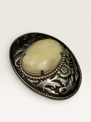 Vintage Mother of Pearl Belt Buckle