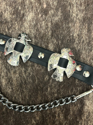 Thunderbird Concho Boot Harness Chain Strap
