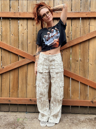 Hideaway Wide Leg Camo Cargo Pants