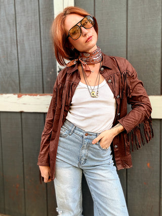 Wish You Didn't Know Fringe Shacket