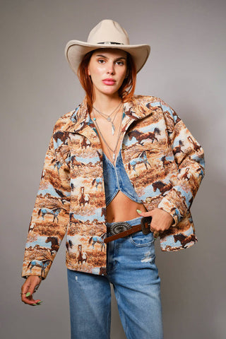 Wild Horses Jacquard Jacket