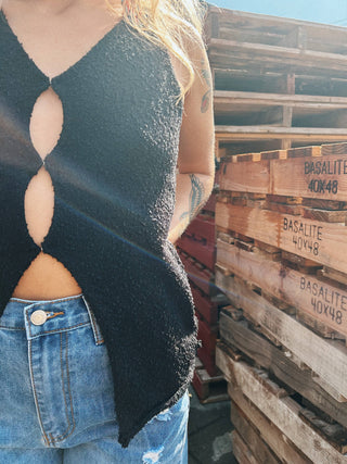 Carolina Cut Out Knit Top