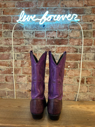 Tony Lama Lizard Skin Women’s Cowboy Boots size 8