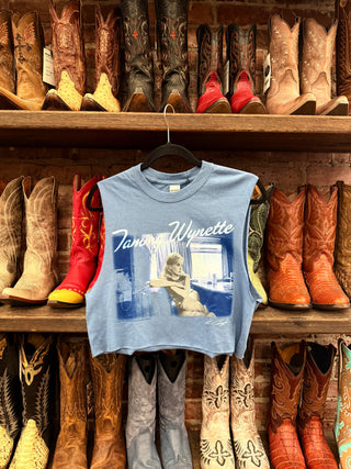 Chop Shop Tammy Wynette Cropped Muscle Tank