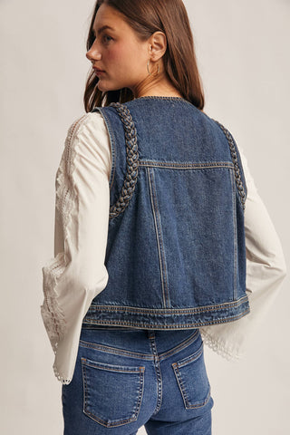 Livin' On A Prayer Denim Vest