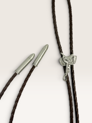 Saddle and Bullets Bolo Tie