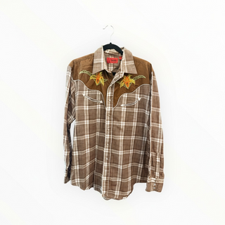 Vintage Western Men’s Snap Up Shirt Size Large