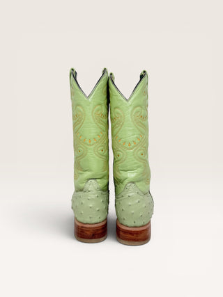 Potrillo Salvaje Ostrich Cowboy Boots Size Men’s Size 9 Women's 10.5 wide