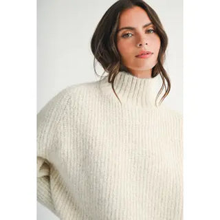 Heart of Glass Mock Neck Sweater