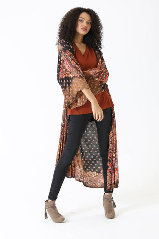 Let Go Printed Kimono