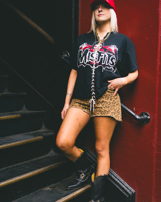 Chop Shop Lace-Up Misfits T-Shirt