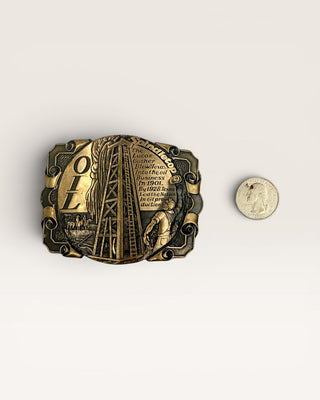 Spindletop Oil Belt Buckle