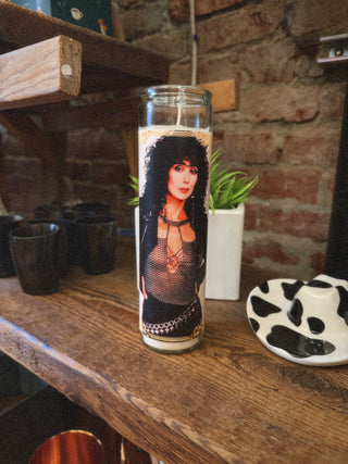 Saint Goddess of Pop - Cher Candle