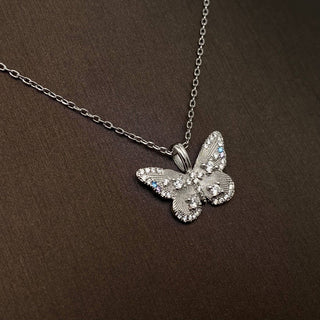 18k Gold Plated Butterfly Charm Necklace