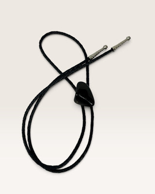 Black Stone Bolo Tie