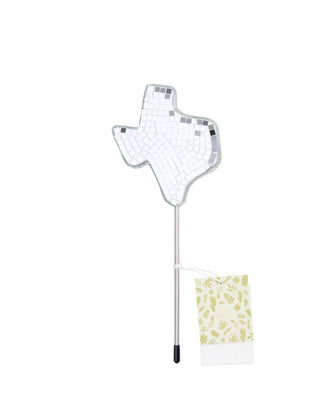 Disco Texas Mirror Disco Ball Plant Stake