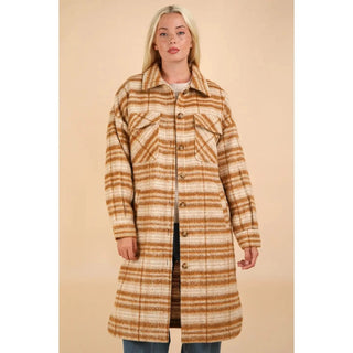 Roxy Plaid Sherpa Jacket