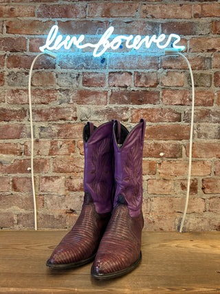 Tony Lama Lizard Skin Women’s Cowboy Boots size 8