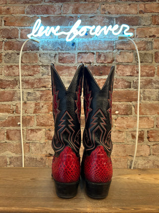 Hondo Genuine Snake Women’s Cowboy Boots Size 10