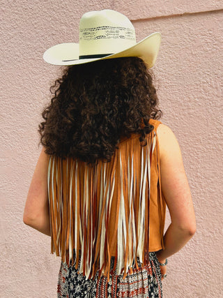 Cowboy Brown Fringe Vest