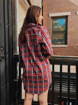 Wind River Plaid Flannel Dress