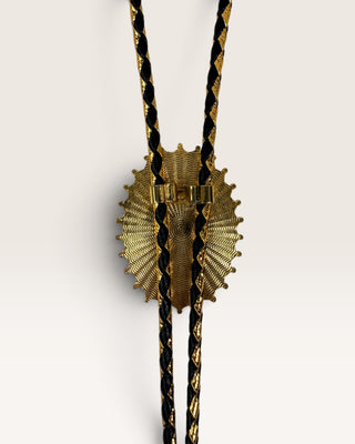 Gold Tigers Eye Bolo Tie