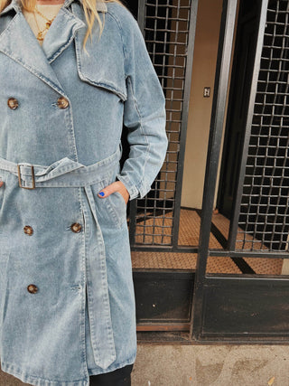 Hayes Denim Trench Coat