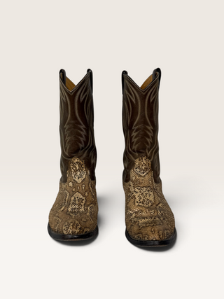 Nocona Genuine Snakeskin Cowboy Boots Size Men's 10.5