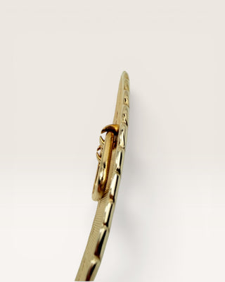 Brass and Black Vintage Belt Buckle