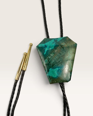 Chrysocolla Malachite Bolo Tie
