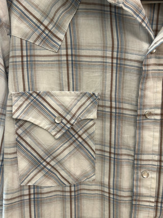 Vintage Men’s Plains Western Wear Snap Up Shirt L