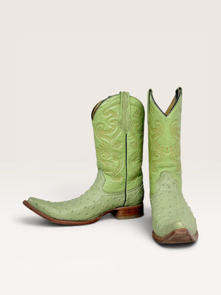 Potrillo Salvaje Ostrich Cowboy Boots Size Men’s Size 9 Women's 10.5 wide