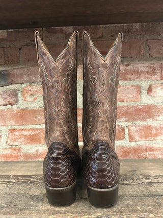 JB Dillon Snakeskin Cowboy Boots Men’s Size 10