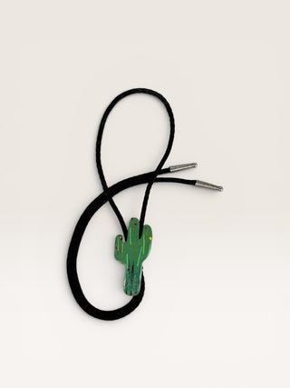 Vintage Metal Cactus Bolo Tie
