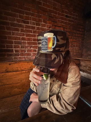 Gold Dogs Camo Cold One Trucker Hat