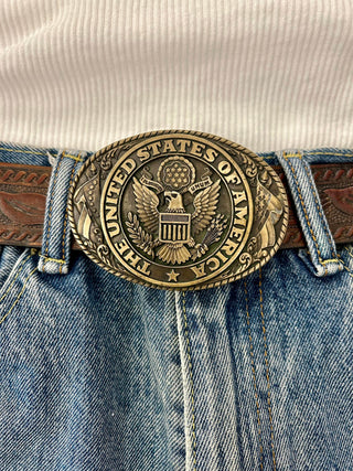 Tony Lama The United States Of America Belt Buckle