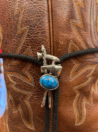 Turquoise Tool Bolo Tie