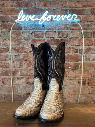 J.B. Dillon Python Men's Cowboy Boots Size 13