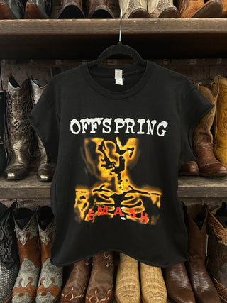 Chop Shop Offspring Black Smash Cropped Tee
