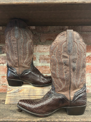 JB Dillon Snakeskin Cowboy Boots Men’s Size 10