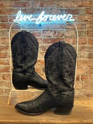 El Dorado Genuine Lizard Men's Cowboy Boots Size 10