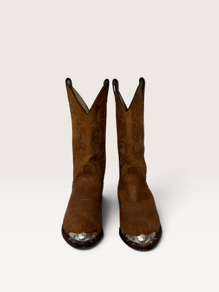 Abilene Silver Toe Top Cowboy Boots Women's Size 9.5/ M 8
