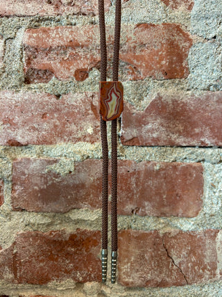 Banded Agate Bolo Tie