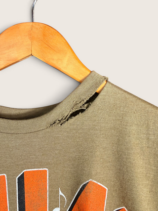 Sun Records Distressed Chop Shop Crop Top T-Shirt