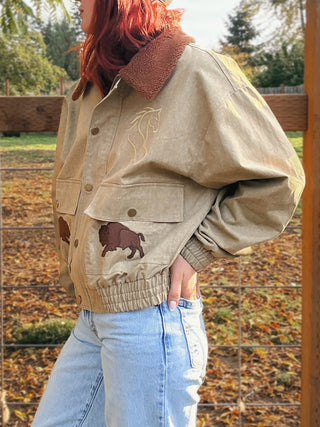 Badlands Sherpa-Collar Denim Jacket