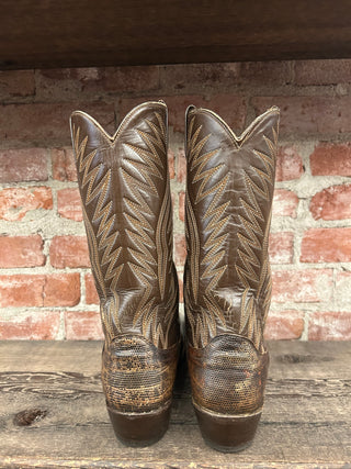 Dan Post Monitor Lizard Cowboy Boots Men’s Size 11