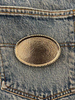 Silver Plate Belt Buckle