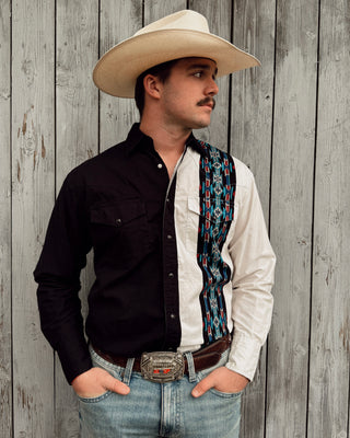 Vintage Men’s Rustler Western Wear Snap Up Shirt Size Medium