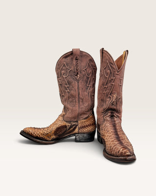 Montana Boots Genuine Snake Cowboy Boots Men’s Size 9.5 / Women’s 11