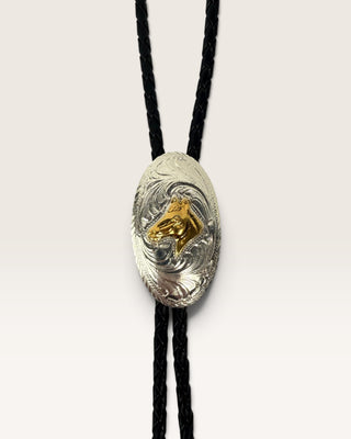 Brass Horse Head Bolo Tie